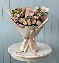 Букет цветов из:  Розы и Лизиантусы #REPLACE_PRED# Октябрьский Иркутской области