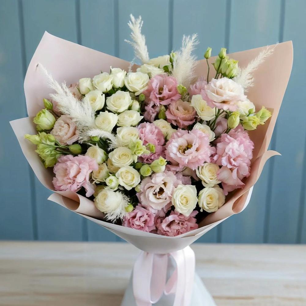 Букет цветов из: Альстромерии и Розы в Октябрьский Иркутской области