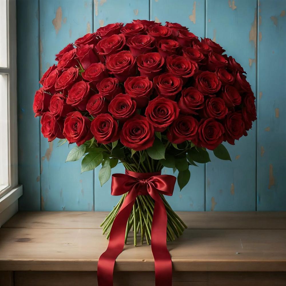 Букет Красные розы Блэк Меджик в Октябрьский Иркутской области