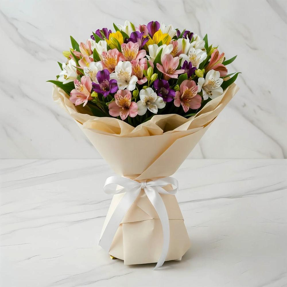 Букет цветов из: Альстромерии в Октябрьский Иркутской области