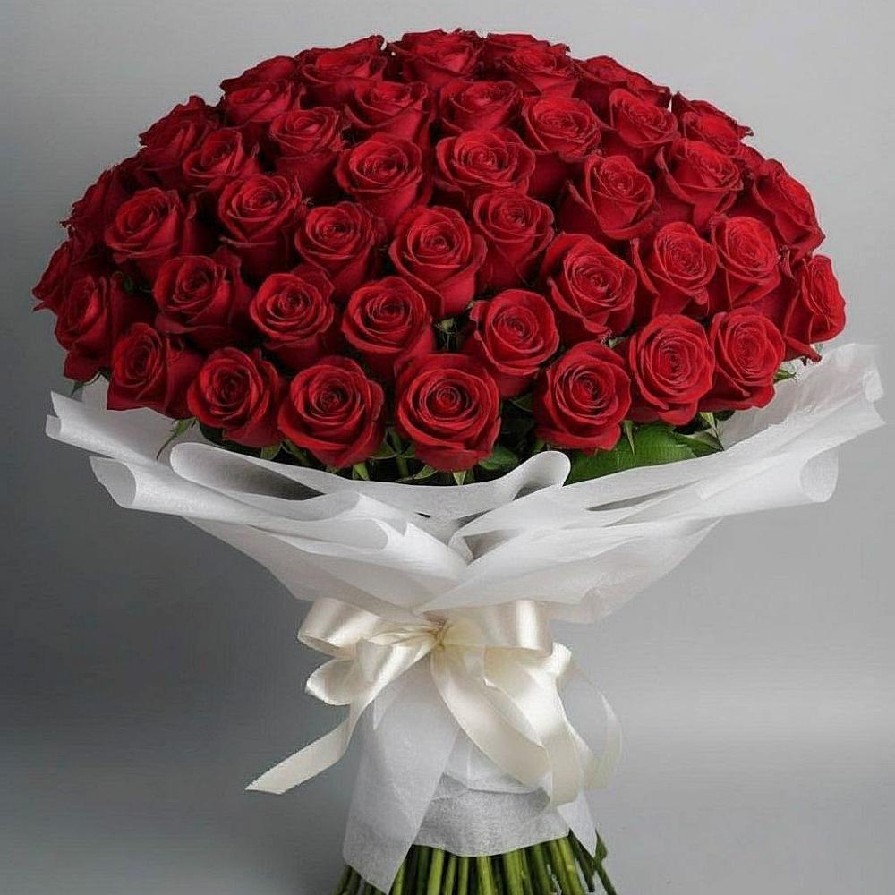 Букет 101 Красная роза Блэк Мэджик в Октябрьский Иркутской области