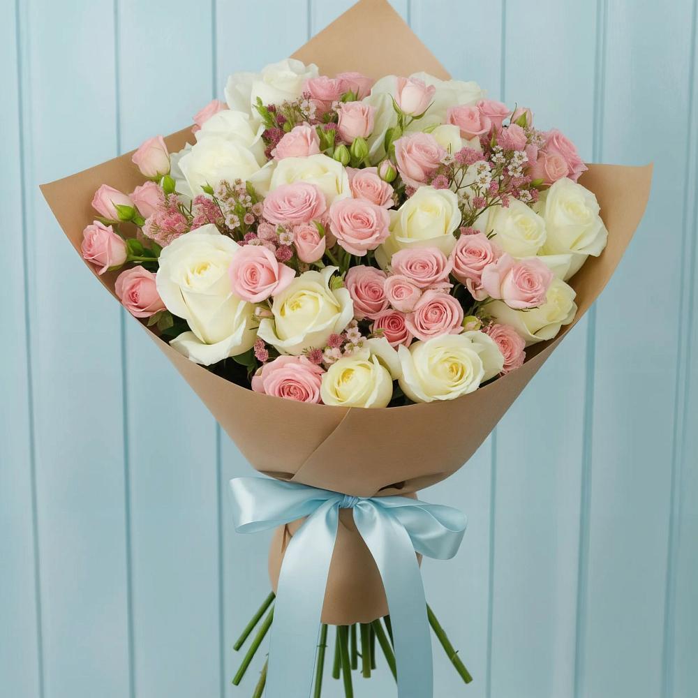 Букет цветов из: Розы в Октябрьский Иркутской области