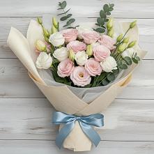 Букет цветов из:  Лизиантусы #REPLACE_PRED# Октябрьский Иркутской области