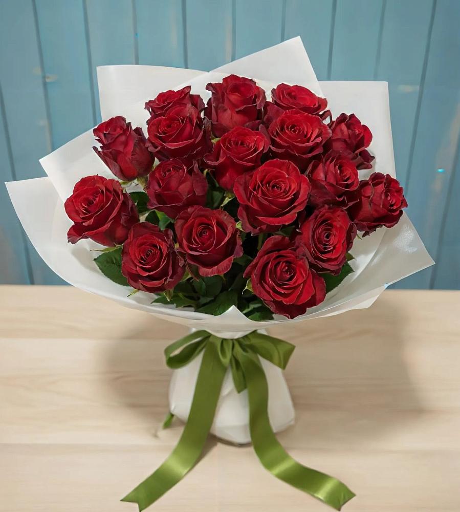 Букет Красные розы в Октябрьский Иркутской области