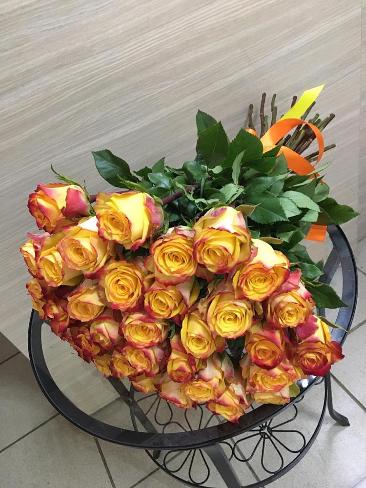 Букет Желтые розы в Октябрьский Иркутской области