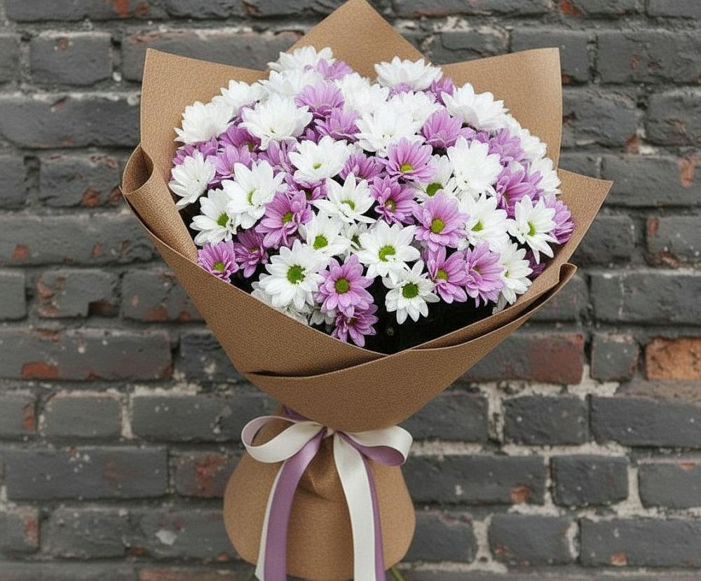 Букет цветов из: Хризантемы в Октябрьский Иркутской области