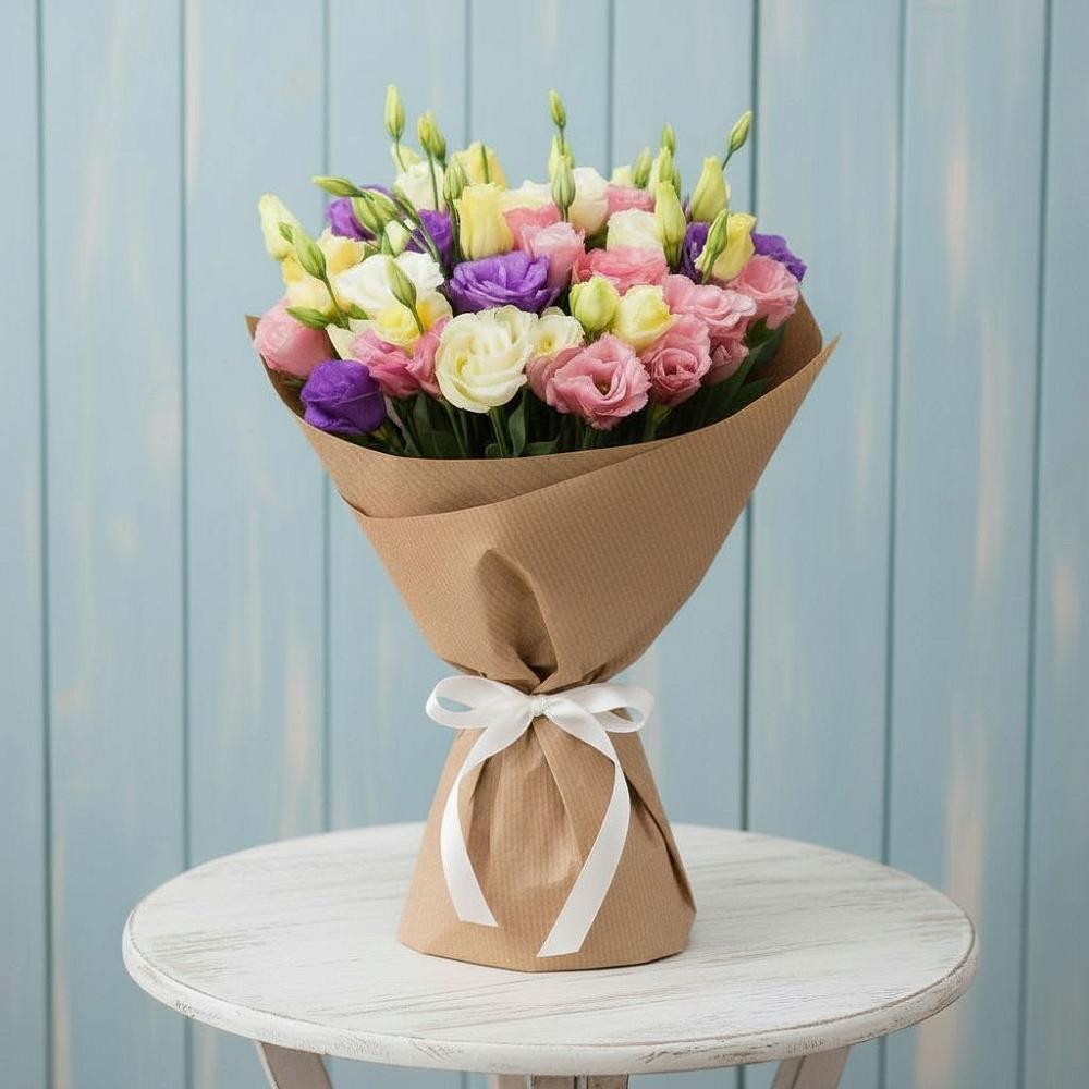 Букет цветов из: Лизиантусы в Октябрьский Иркутской области