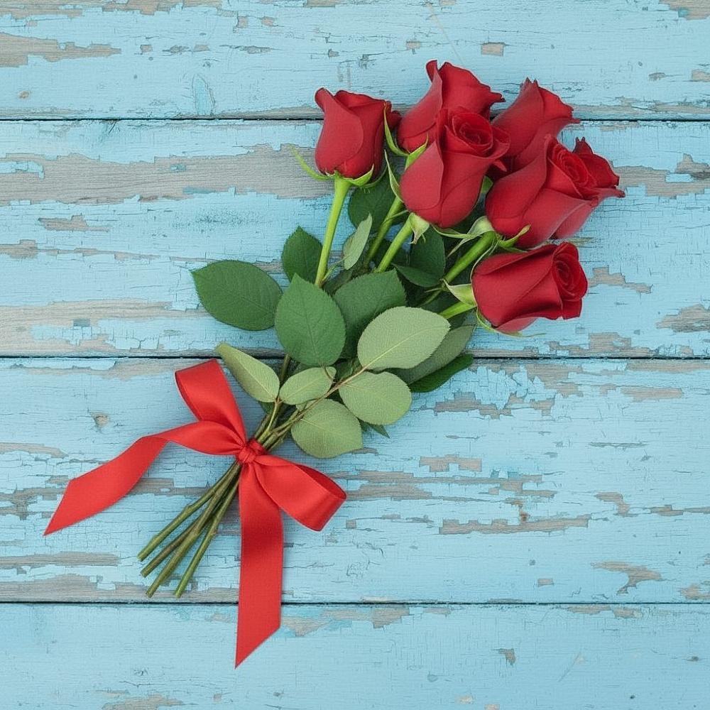 Букет Красные розы в Октябрьский Иркутской области