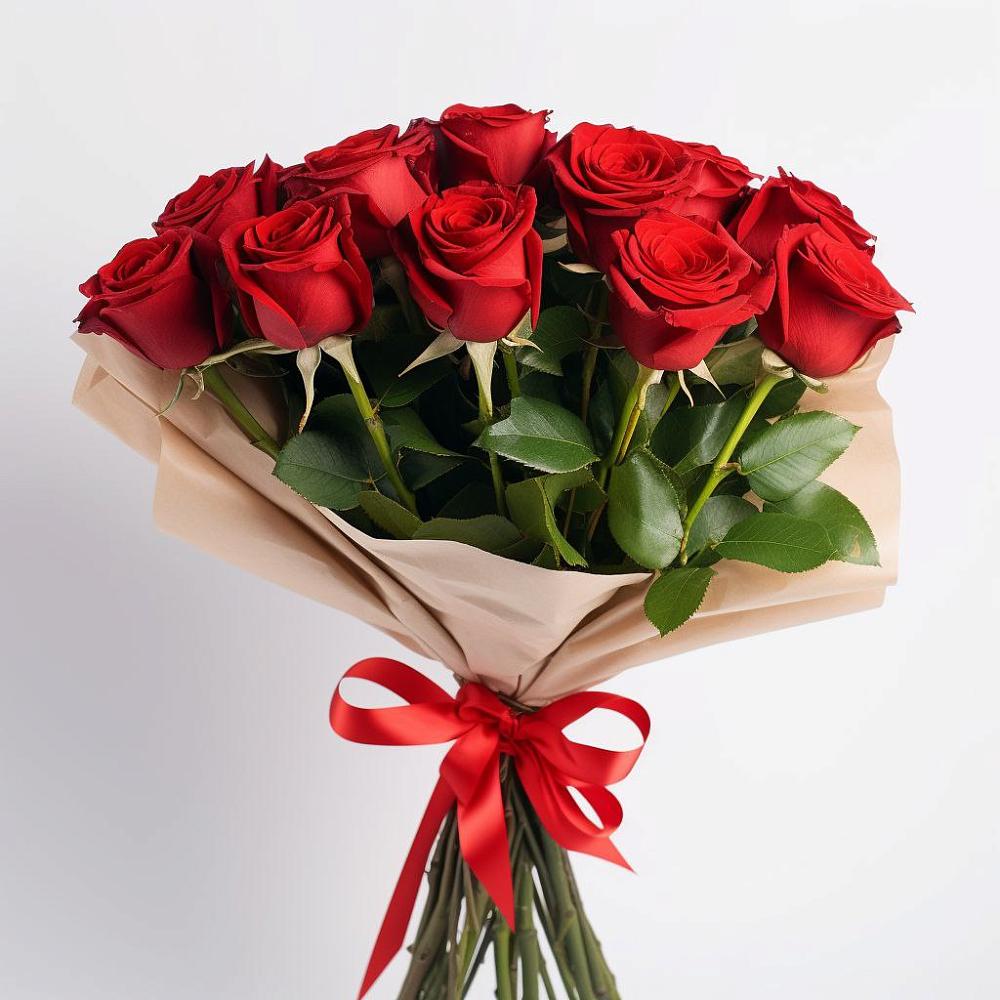 Букет 11 Красных роз Эдлесс Лав в Октябрьский Иркутской области