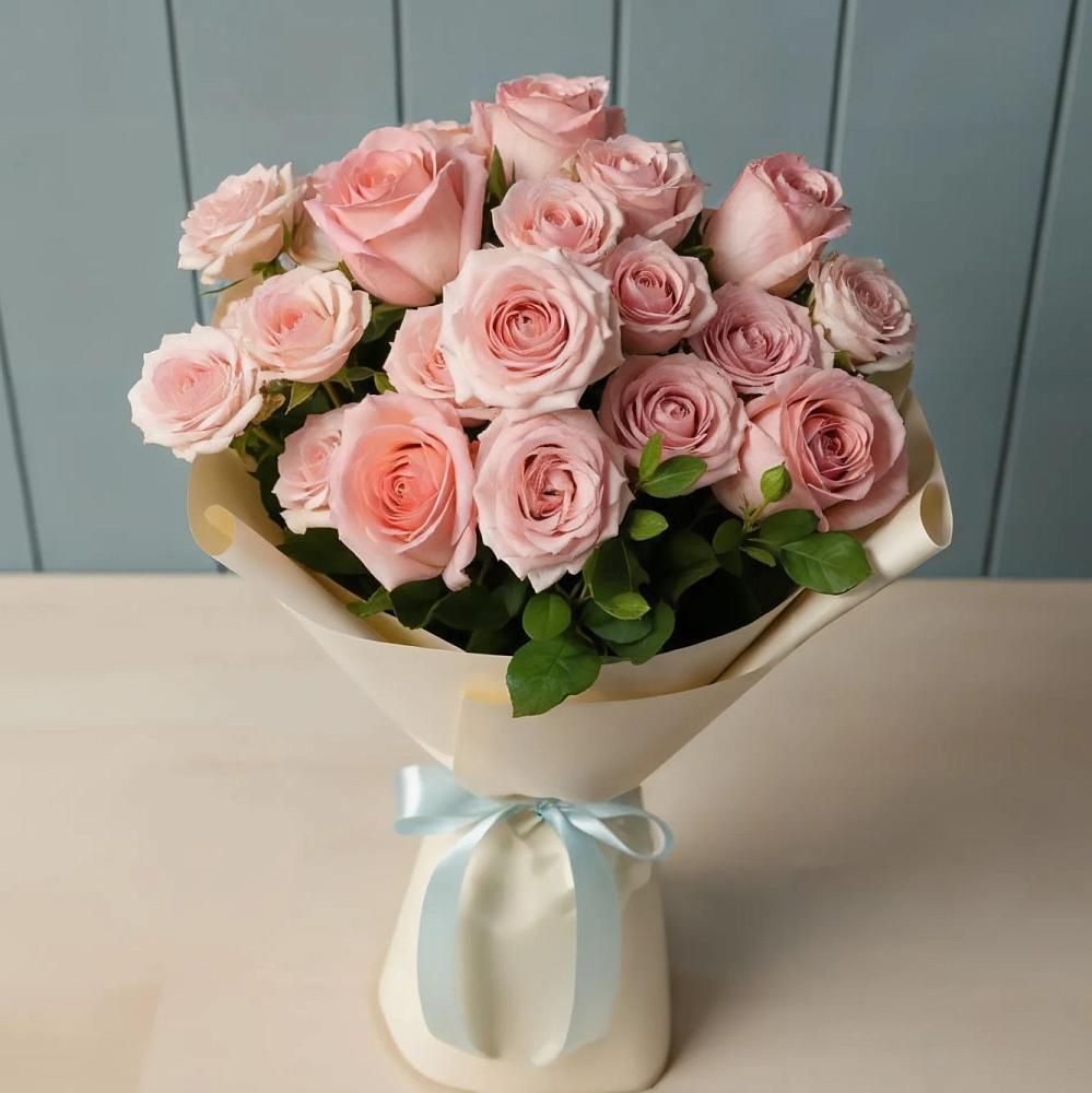 Букет Розовый шарм в Октябрьский Иркутской области