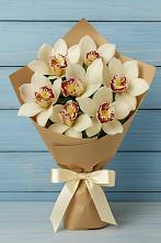 Букет цветов из:  Орхидеи и Розы в Октябрьский Иркутской области